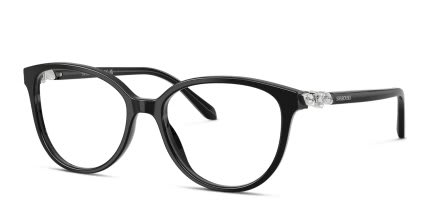 Swarovski SK2070 Black glasses - Black - Angle View