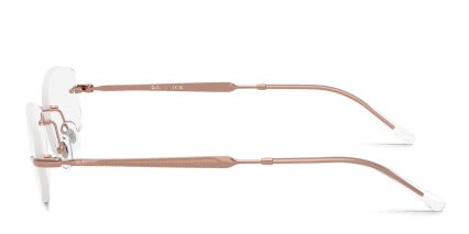 Ray-Ban RX3792V Gold glasses - Gold - Side View