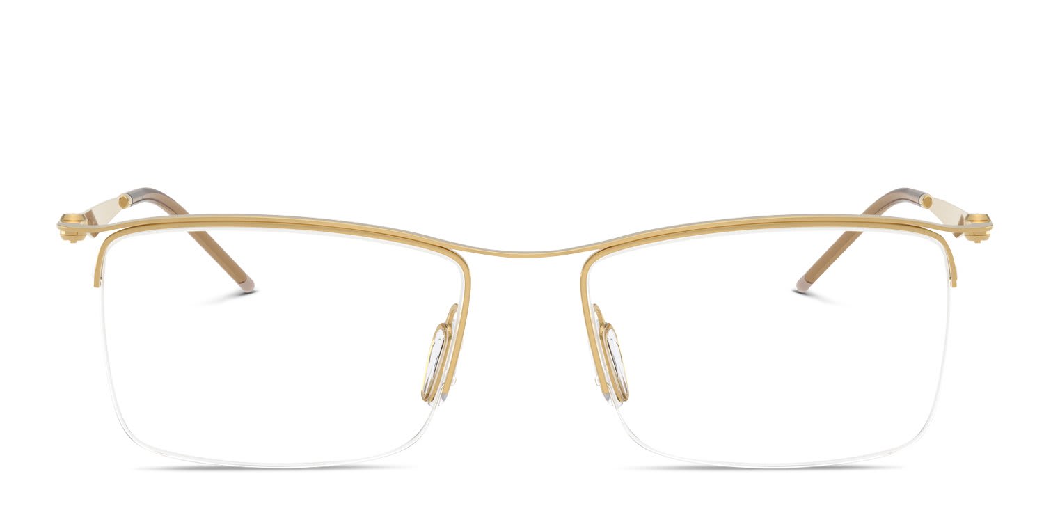 Ray-Ban RX7554 Gold glasses - Gold - Frontal View