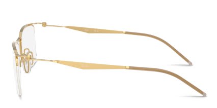 Ray-Ban RX7554 Gold glasses - Gold - Side View