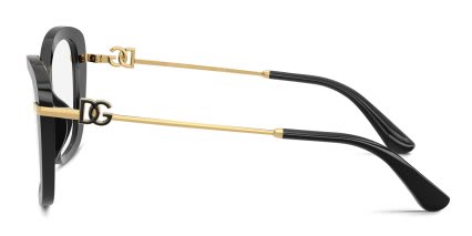 Dolce & Gabbana DG3439 Black glasses - Black - Side View