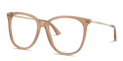 Jimmy Choo JC3060 Clear, Beige glasses - Clear / Beige - Angle View