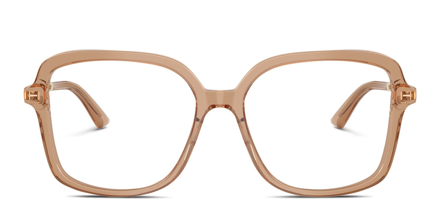 Jimmy Choo JC3061U Clear, Beige glasses - Clear / Beige - Frontal View
