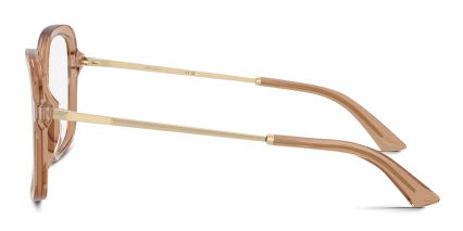Jimmy Choo JC3061U Clear, Beige glasses - Clear / Beige - Side View
