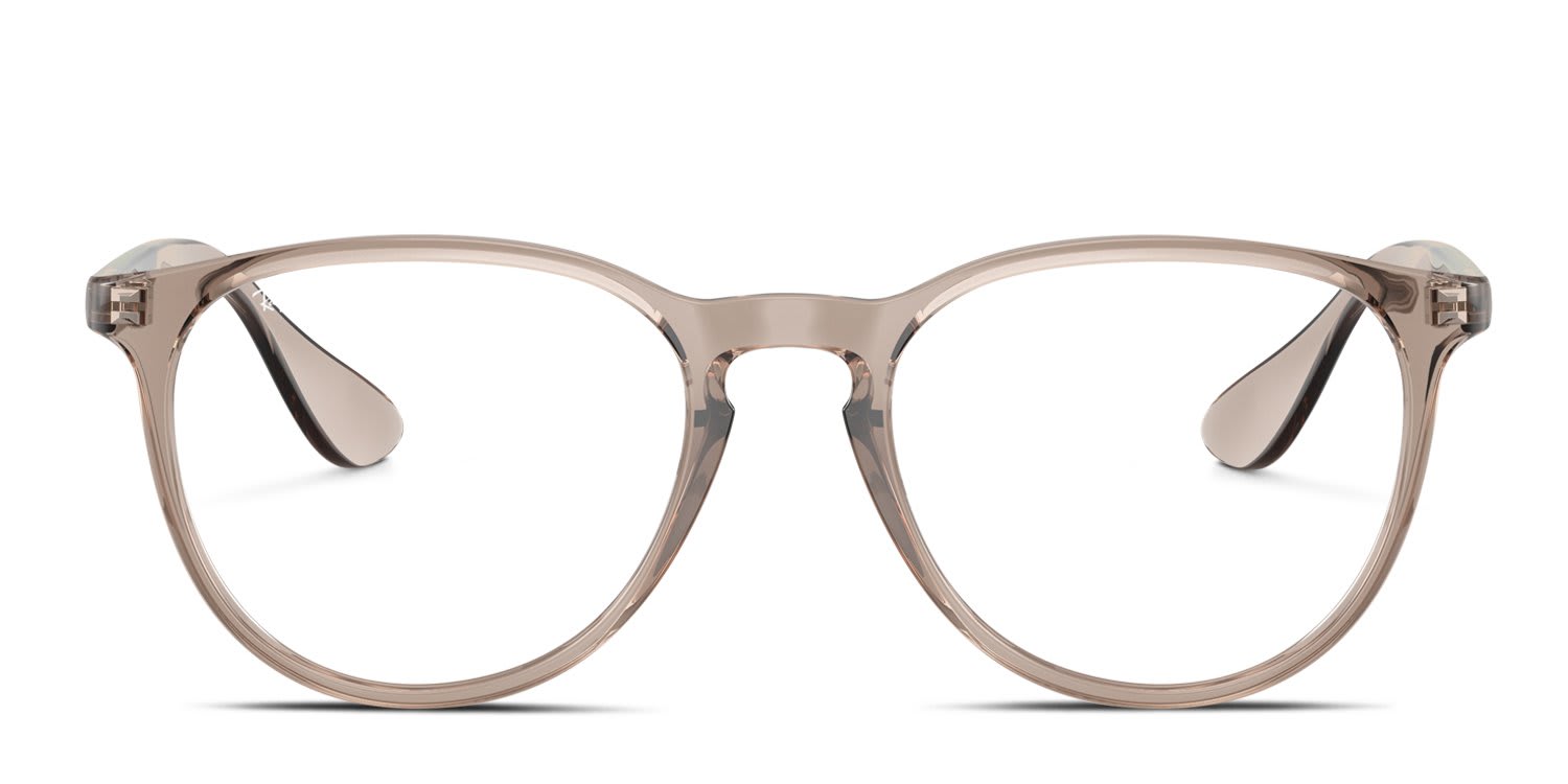 Ray-Ban RX7046 Erika Clear, Brown glasses - Clear / Brown - Frontal View