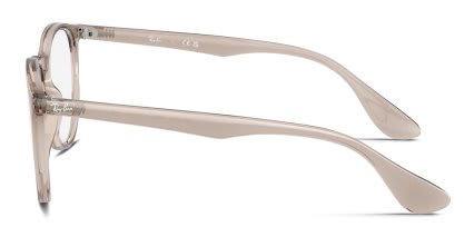Ray-Ban RX7046 Erika Clear, Brown glasses - Clear / Brown - Side View