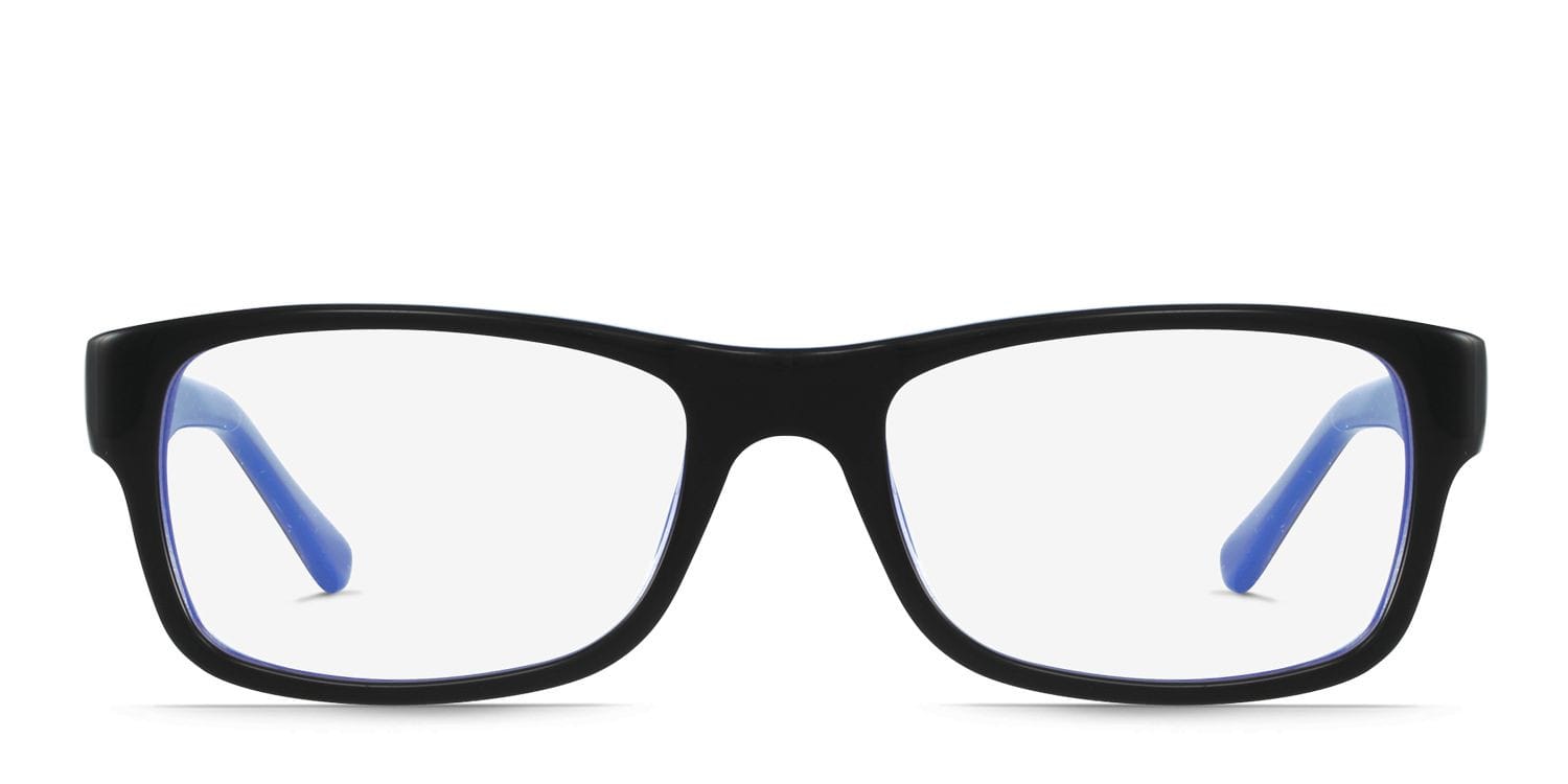 Ray-Ban RX5268 Black/Blue Rectangle Full Frame eyeglasses - front