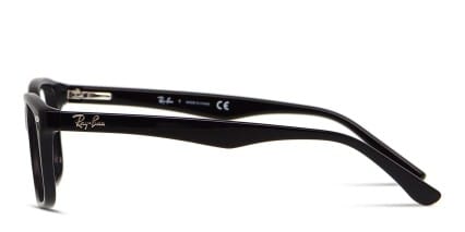 Ray-Ban RX5228 Shiny Black glasses - Shiny Black - Side View