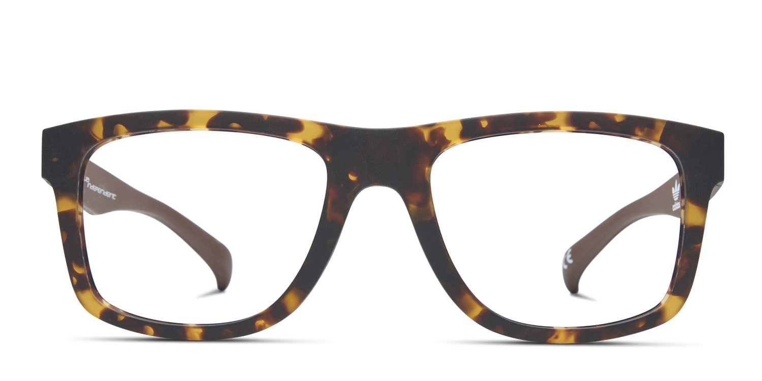 Adidas A000 Tortoise Square Full Frame eyeglasses - front