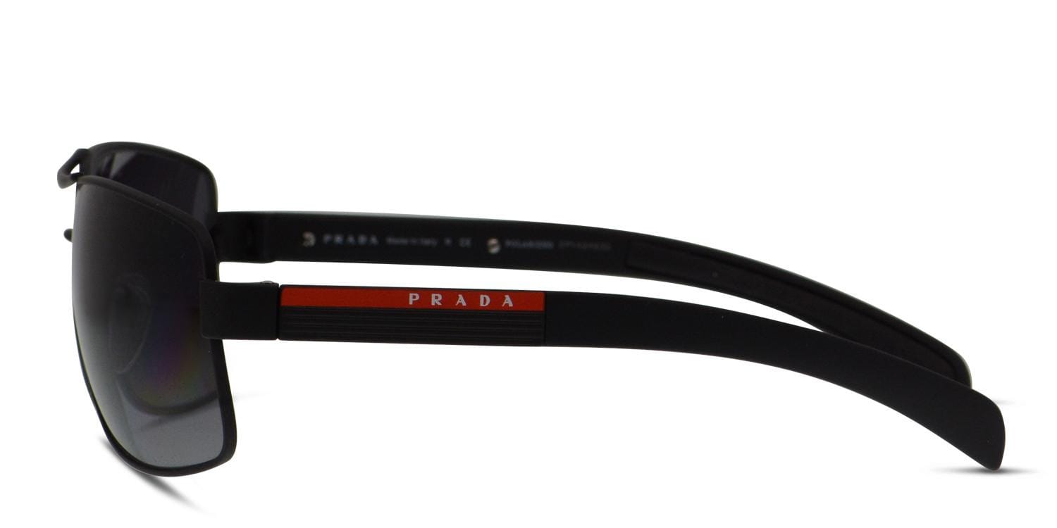 Prada PS 54IS Black w/Gray Prescription Sunglasses