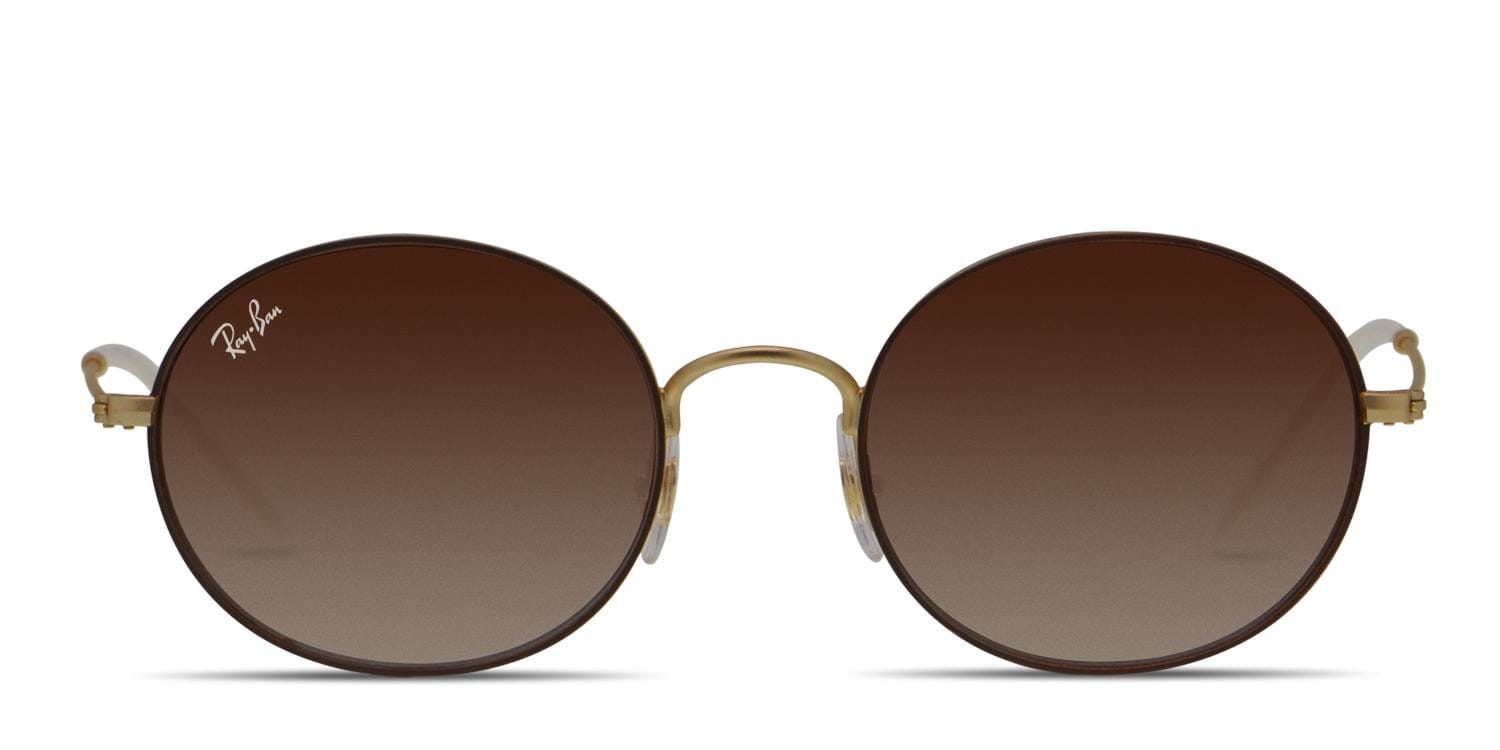 Ray-Ban RB3594 Brown, Gold Prescription Sunglasses - 50% Off Lenses