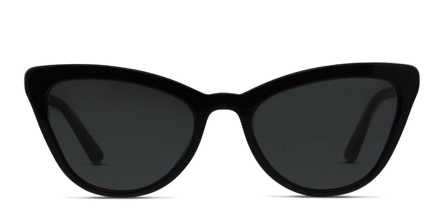 Prada PR 01VS Shiny Black Cat Eye Full Frame sunglasses - front