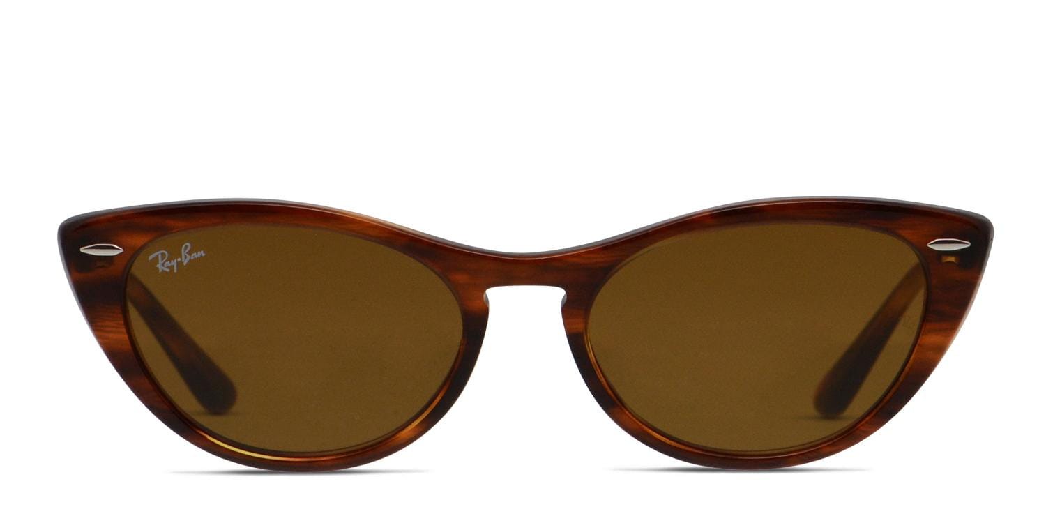 Ray-Ban RB4314N Brown/Tortoise Cat Eye Full Frame sunglasses - front
