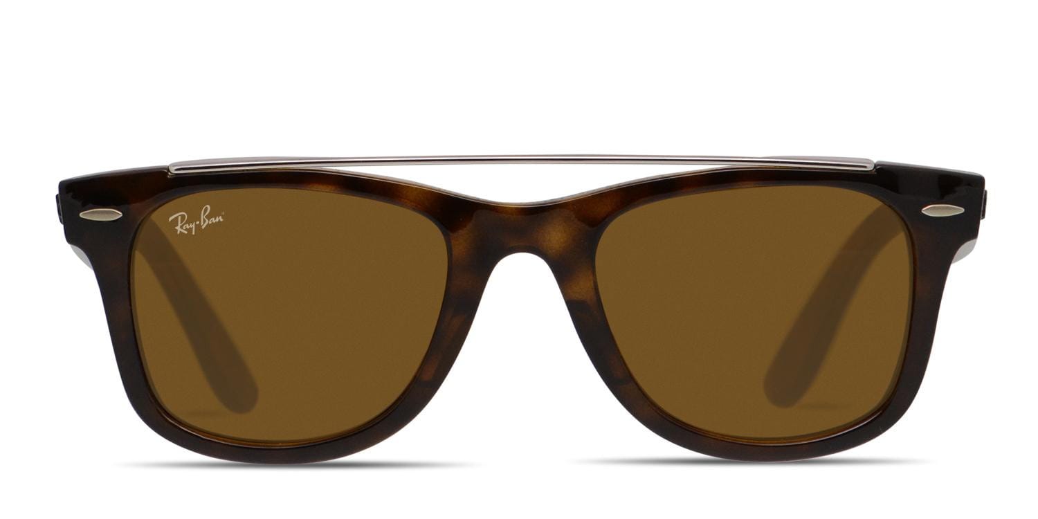 Ray-Ban 4540 Wayfarer Brown/Tortoise/Silver Prescription Sunglasses