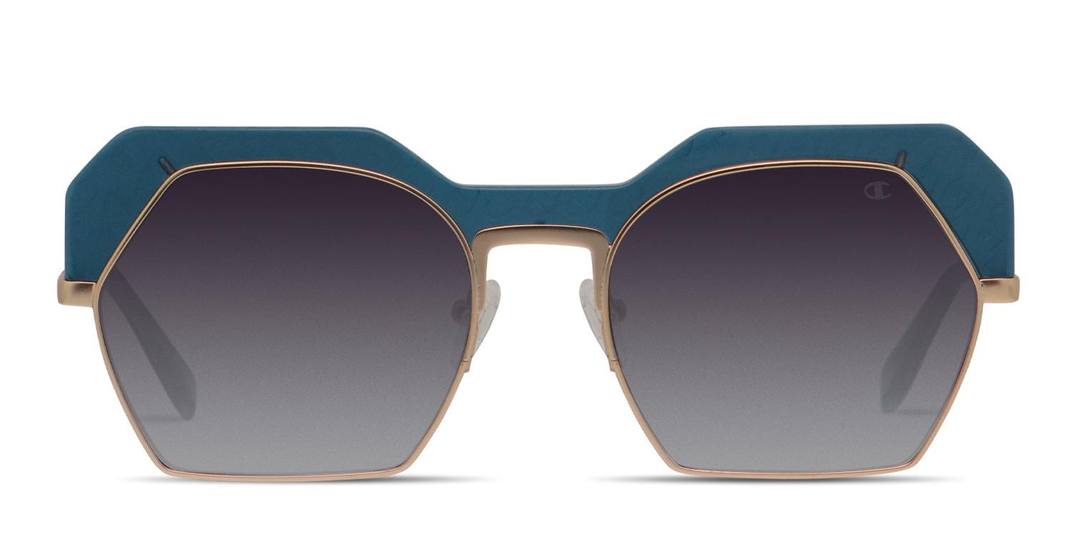 Champion Lolo Blue, Gold glasses - Blue / Gold - Frontal View