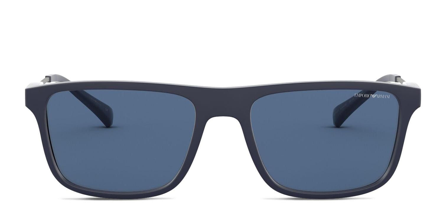 Emporio Armani EA4151 Blue Rectangle Full Frame sunglasses - front