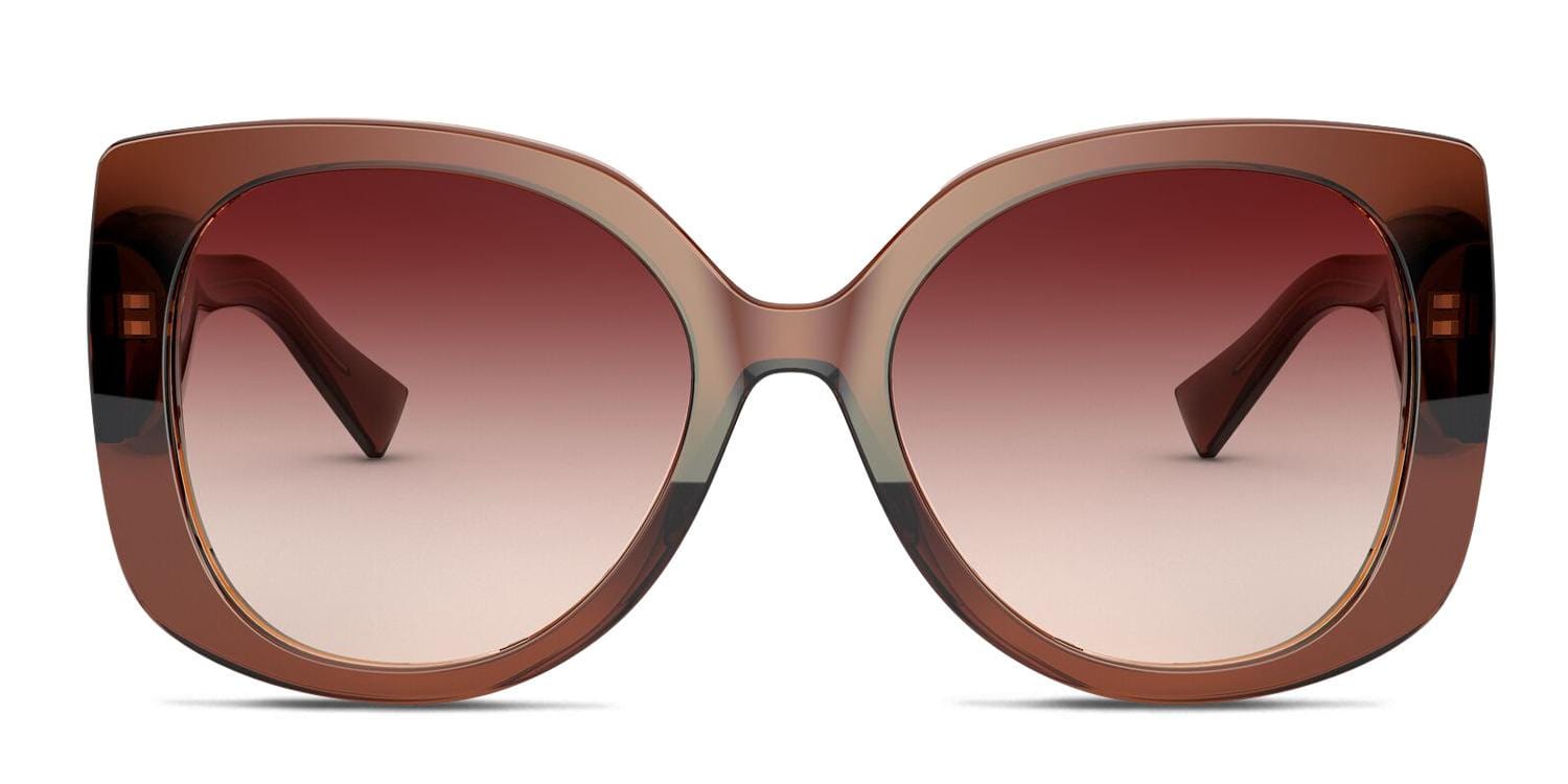 Versace VE4387 Brown glasses - Brown - Frontal View