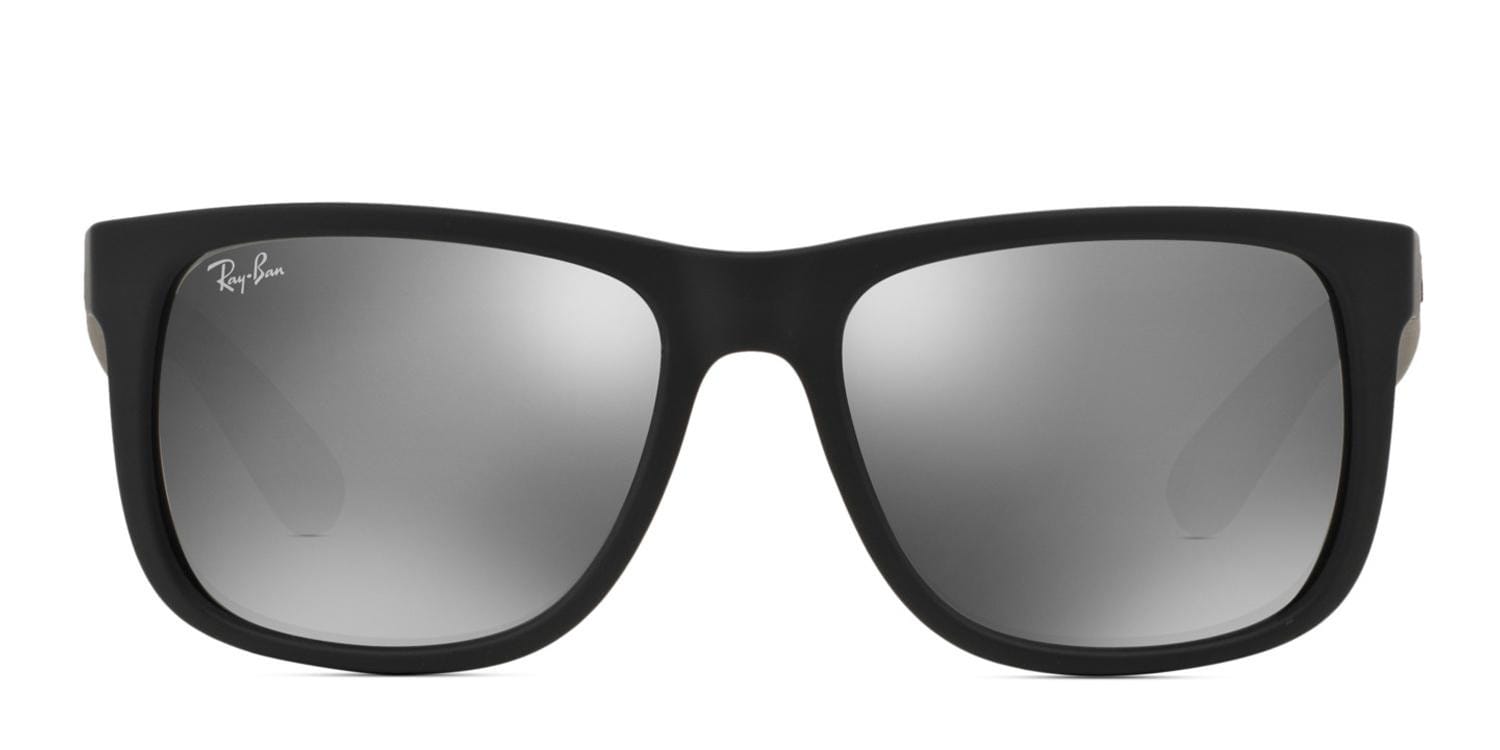 RayBan RB4165 Justin Black/Silver Prescription Sunglasses