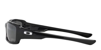 Oakley OO9238 Fives Squared Shiny Black, Silver glasses - Shiny Black / Silver - Side View