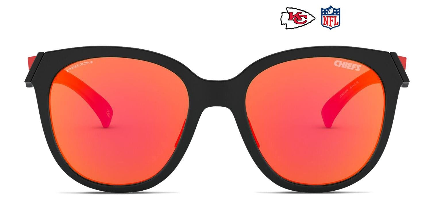 Oakley OO9433 Low Key Prizm Black, Red glasses - Black / Red - Frontal View
