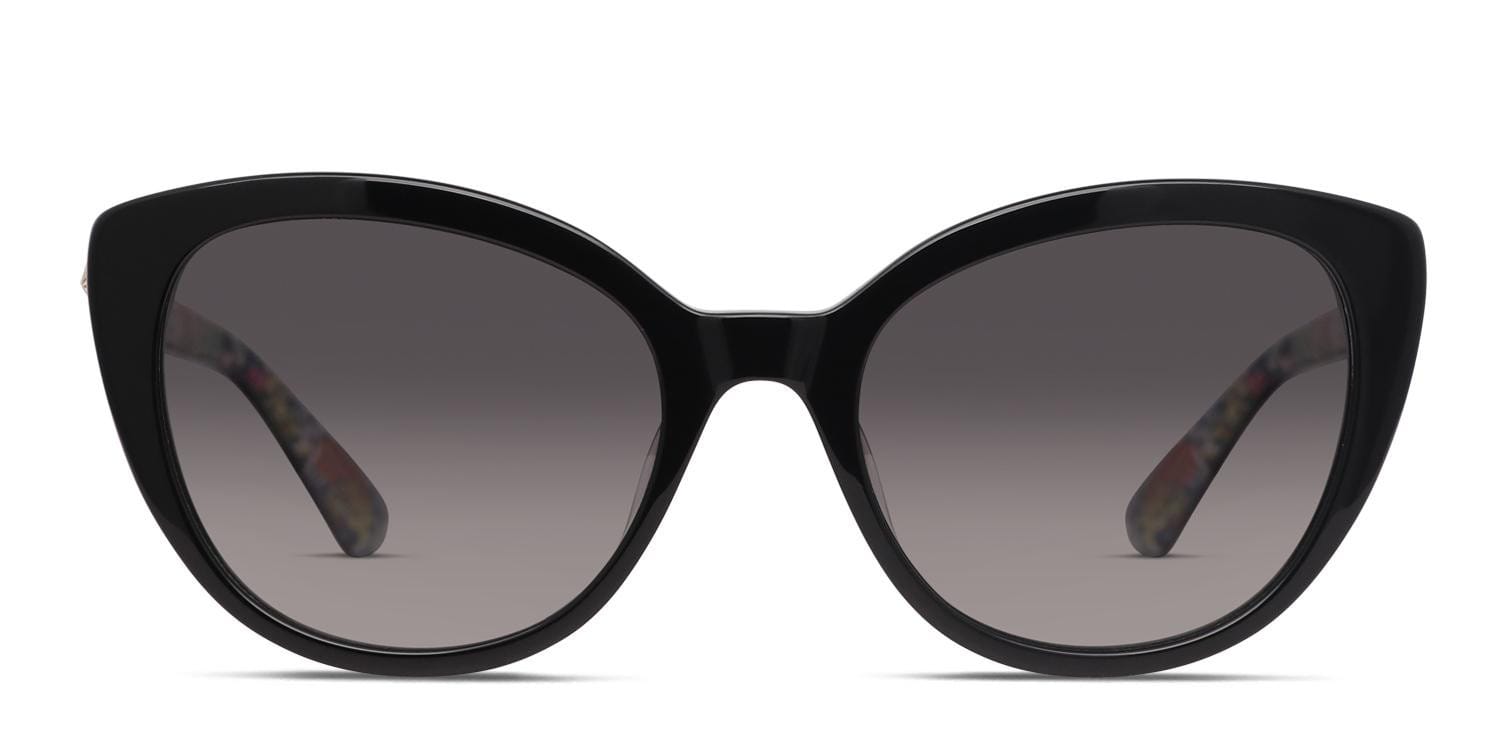 Kate Spade Amberlee/S Shiny Black glasses - Shiny Black - Frontal View