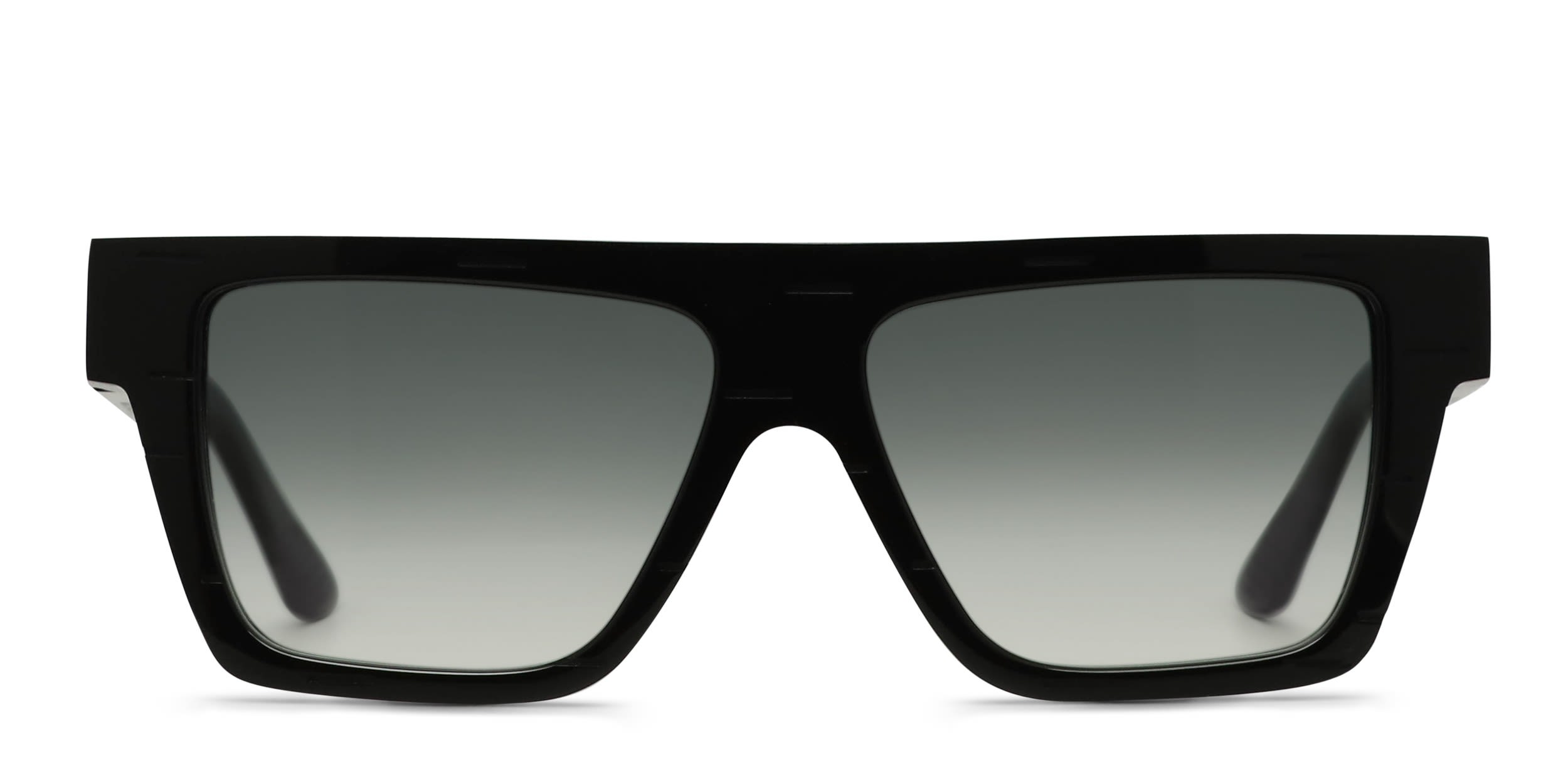 Yohji Yamamoto SLook 002 Shiny Black glasses - Shiny Black - Frontal View