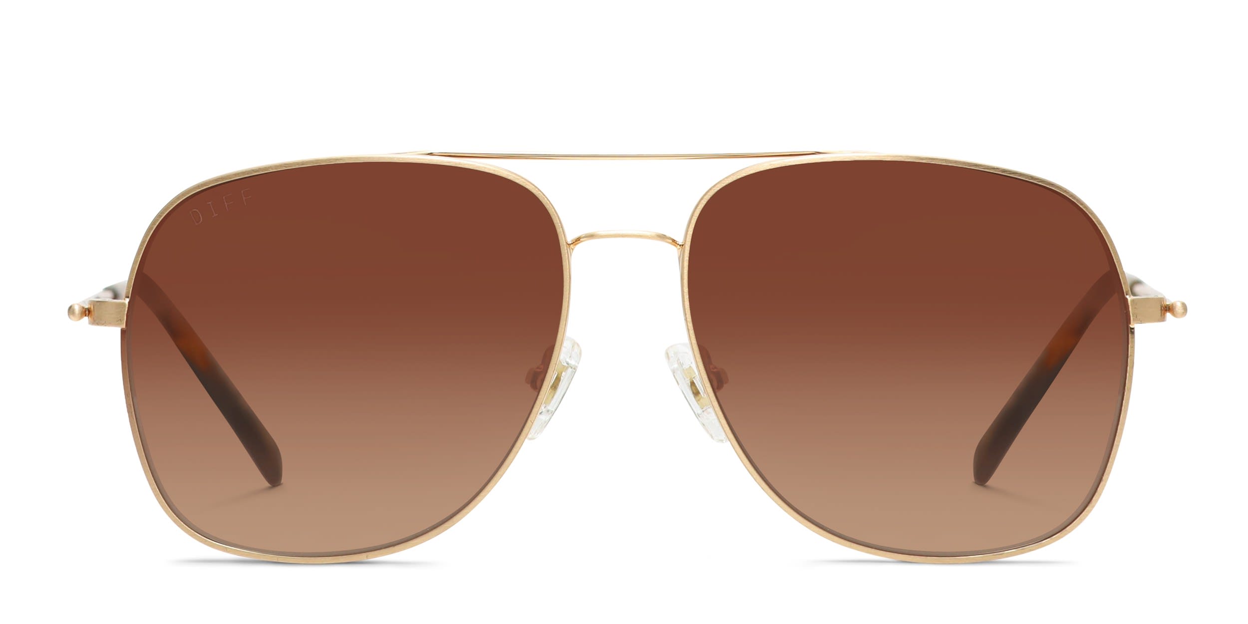 Gdiff Catalog Diff Brooklyn Gold, Brown Prescription Sunglasses