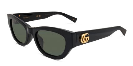 Gucci GG1954SA Shiny Black glasses - Shiny Black - Angle View