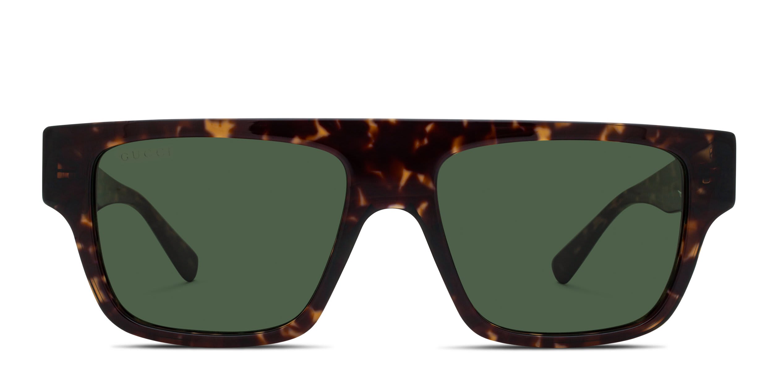 Gucci GG1960S Tortoise, Green glasses - Tortoise / Green - Frontal View