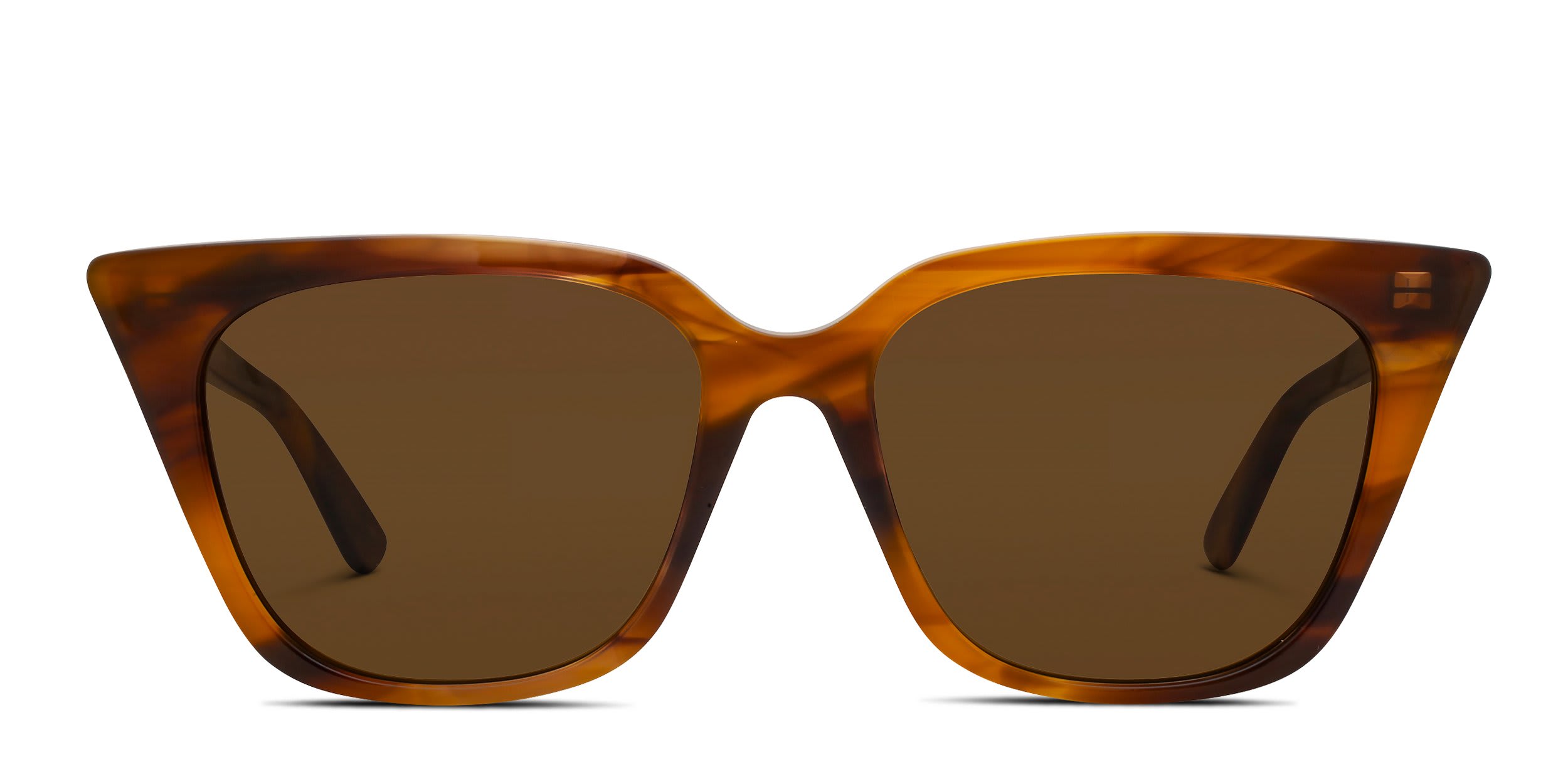 Alexander McQueen AM0556S Tortoise, Brown glasses - Tortoise / Brown - Frontal View