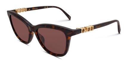Gucci GG2032S Tortoise, Brown glasses - Tortoise / Brown - Angle View