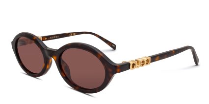 Gucci GG2153S Tortoise, Brown glasses - Tortoise / Brown - Angle View