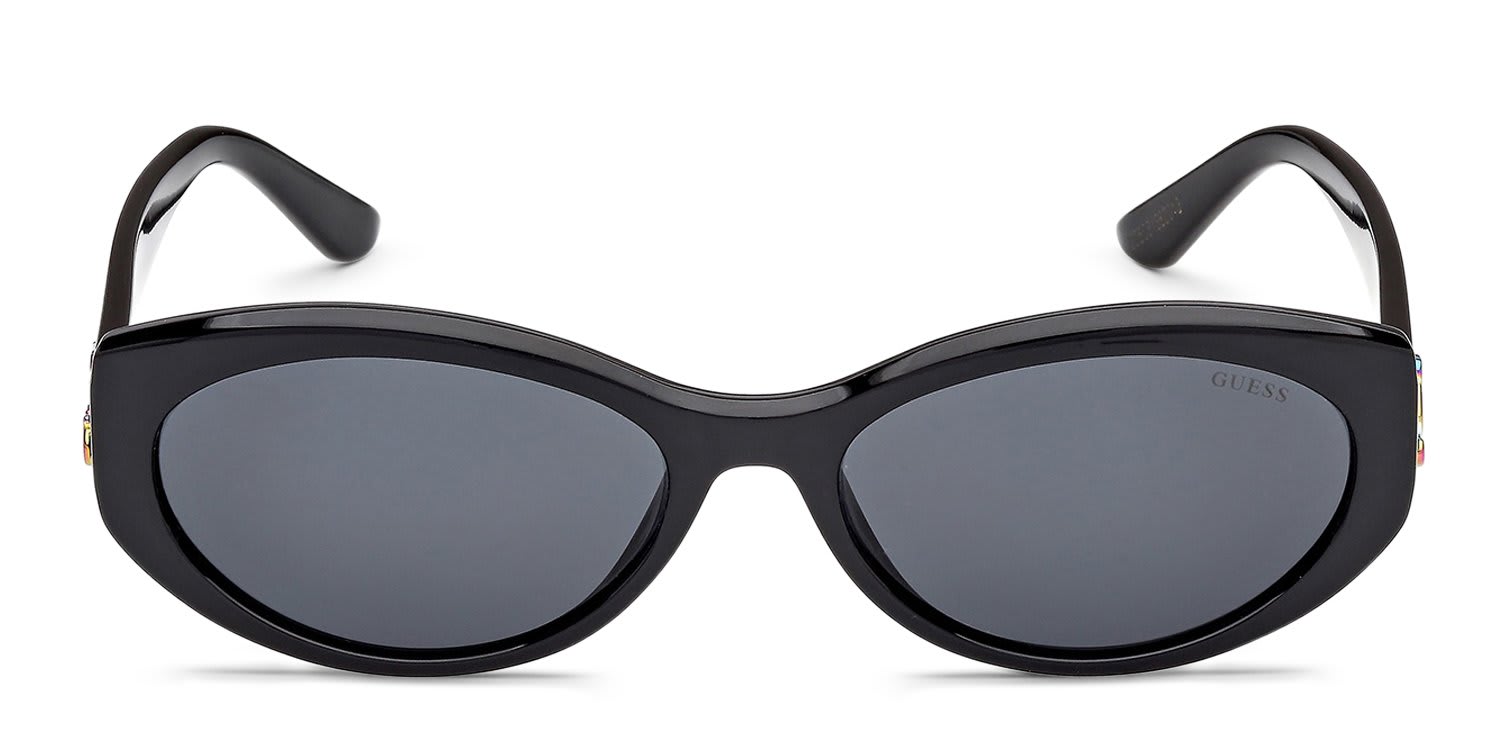 Guess GU00307 Black, Gray glasses - Black - Frontal View