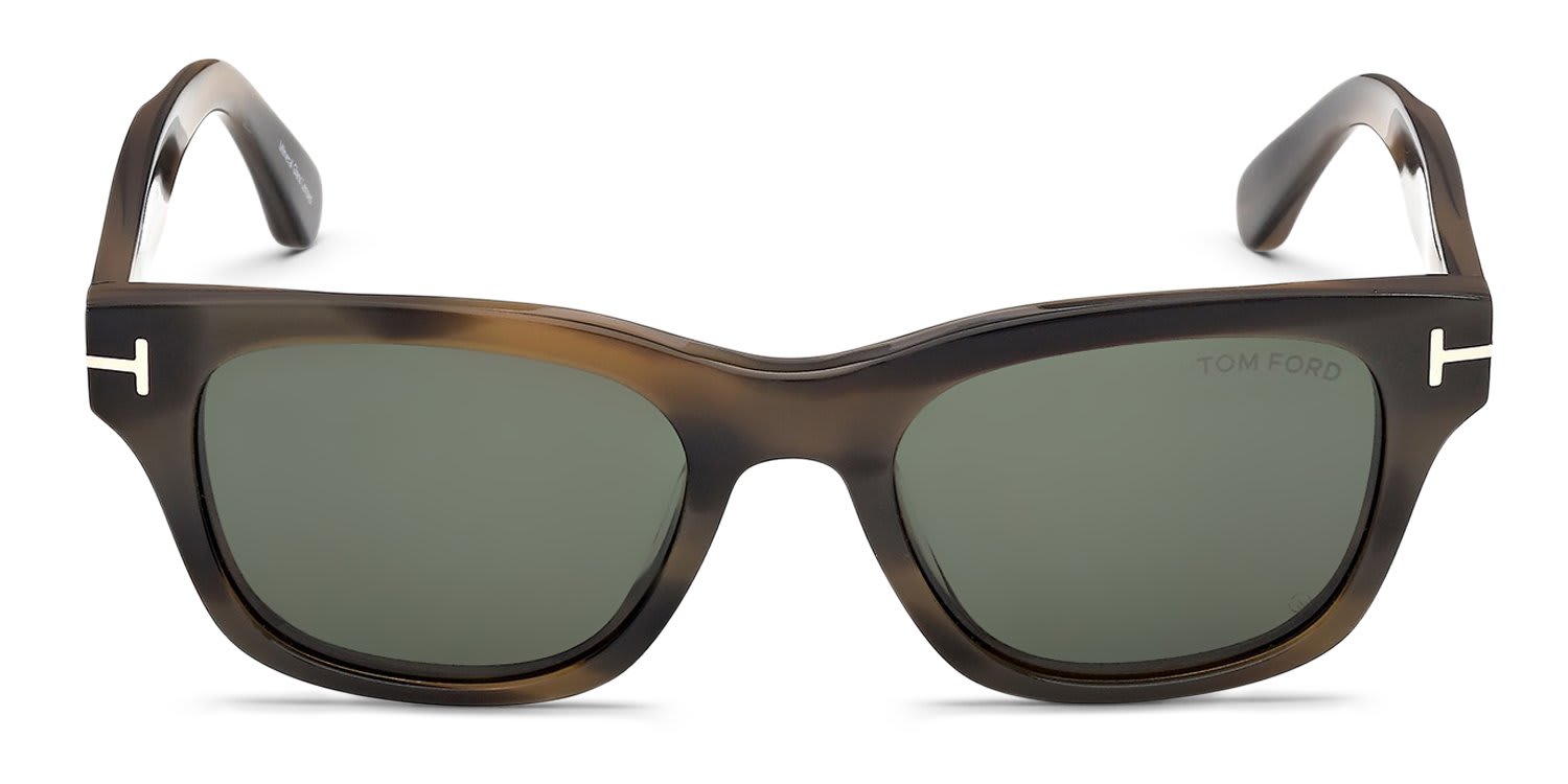 Tom Ford FT1357 CALEB-02 Tortoise, Green glasses - Tortoise - Frontal View