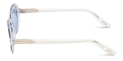 Tom Ford FT1364 Iggy Clear, Blue glasses - Clear - Side View