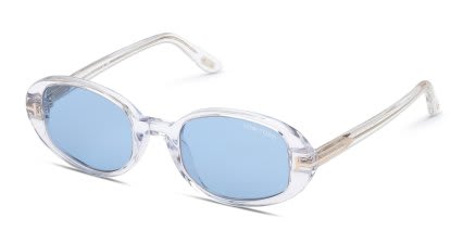 Tom Ford FT1364 Iggy Clear, Blue glasses - Clear - Angle View