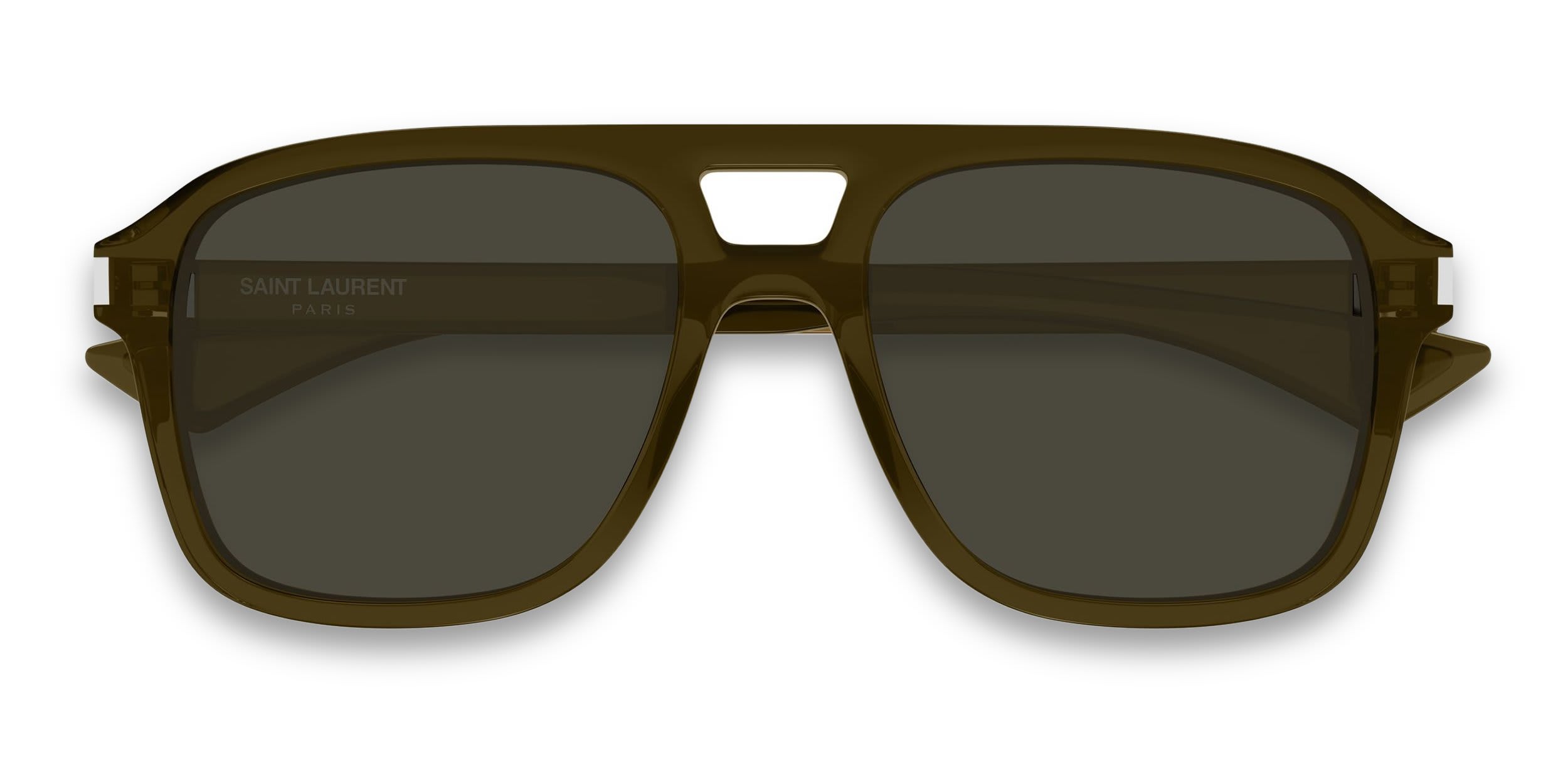 Saint Laurent SL881 Green glasses - Green - Frontal View