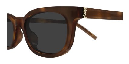 Saint Laurent SLM160 Tortoise, Gray glasses - Tortoise - Side View