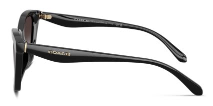 Coach HC8464U CFU10 Black, Gray glasses - Black - Side View