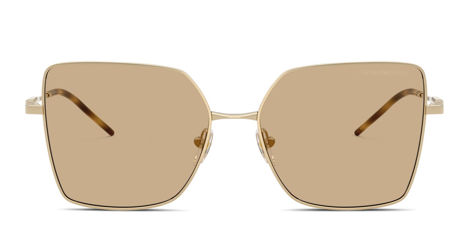 Emporio Armani EA2179 Gold, Brown glasses - Gold - Frontal View