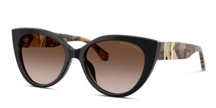 Michael Kors MK2291U Catalina Black, Brown glasses - Black - Angle View
