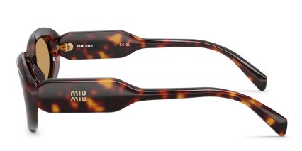 Miu Miu MUC01S Tortoise, Brown glasses - Tortoise - Side View
