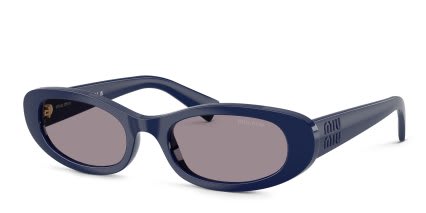 Miu Miu MUC02S Blue, Purple glasses - Blue - Angle View