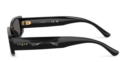 Vogue VO5725SU Black, Gray glasses - Black - Side View