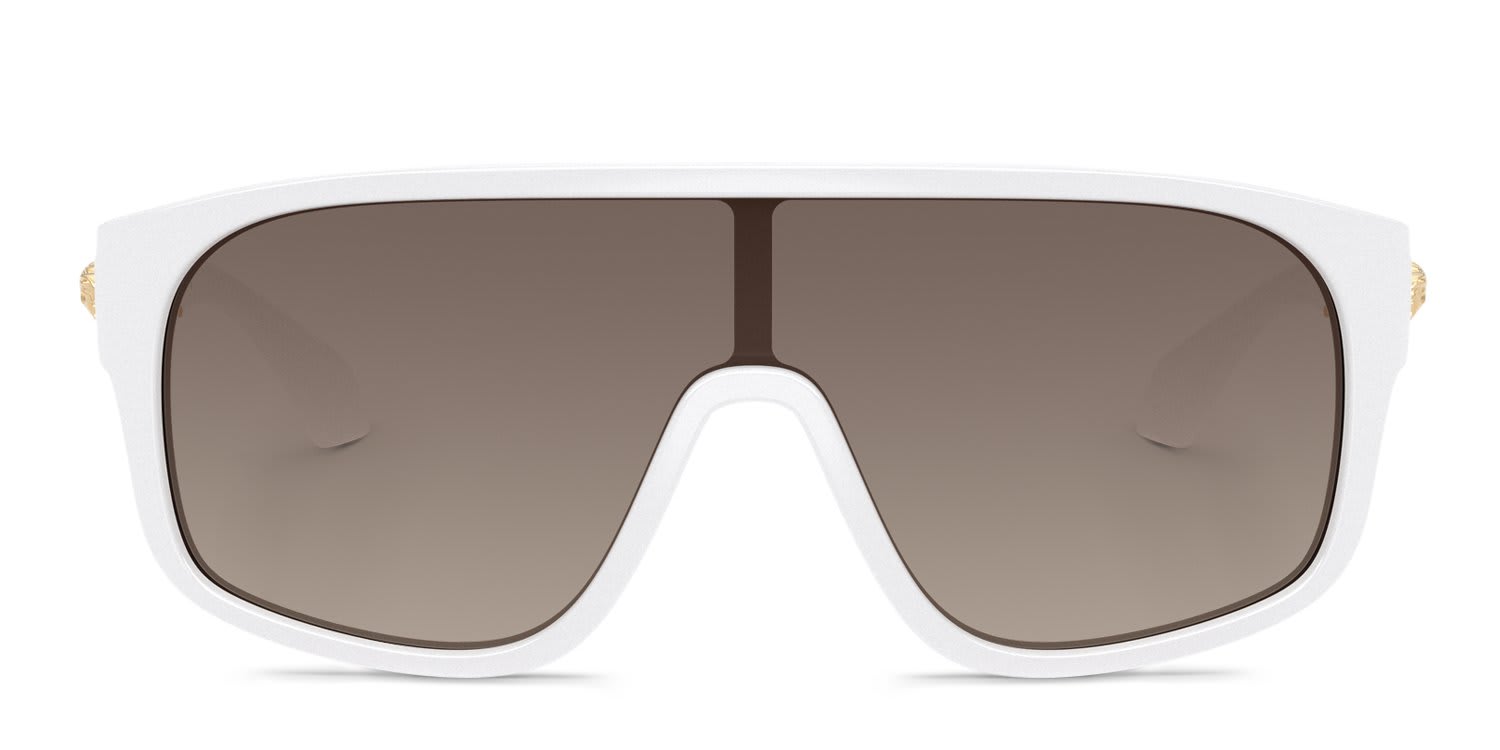 Versace VE4526U White, Gray glasses - White - Frontal View