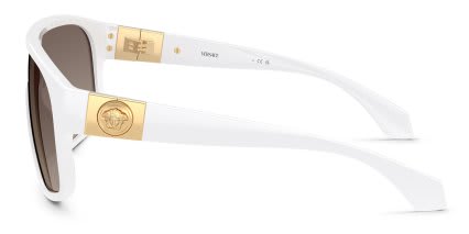 Versace VE4526U White, Gray glasses - White - Side View