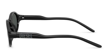 Diesel DL3024U Black, Gray glasses - Black - Side View