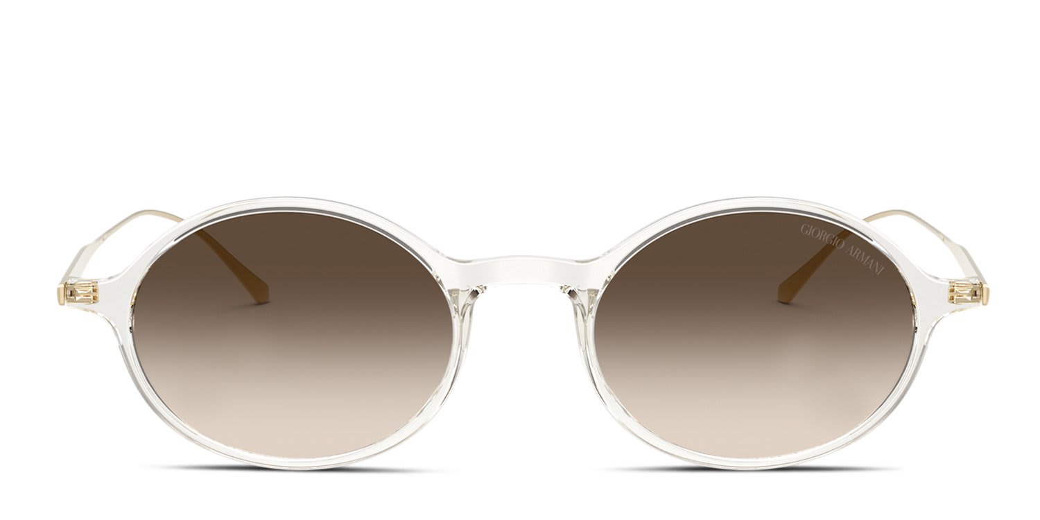 Giorgio Armani AR8263U Clear, Yellow, Brown, Gray glasses - Clear / Yellow - Frontal View
