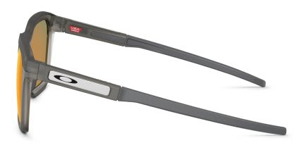 Oakley OO9555 HSTN SQ 2.0 Gray, Red glasses - Gray - Side View