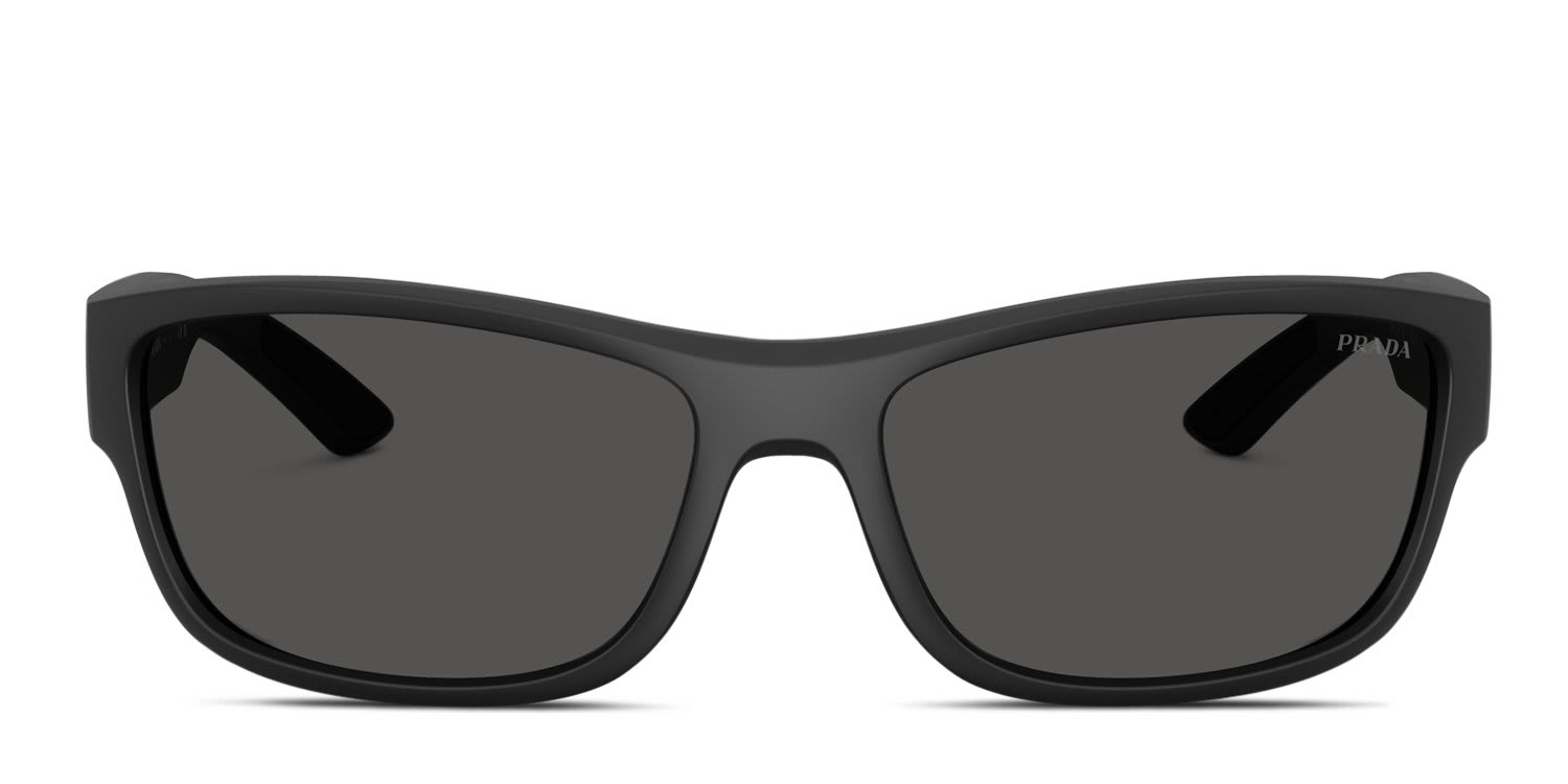 Prada Linea Rossa PSC04S Black, Gray glasses - Black - Frontal View